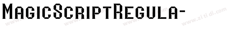 MagicScriptRegula字体转换