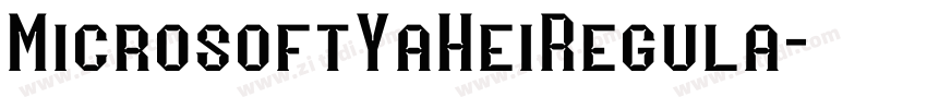 MicrosoftYaHeiRegula字体转换