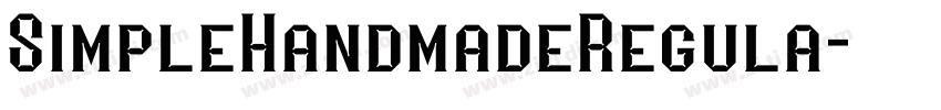 SimpleHandmadeRegula字体转换