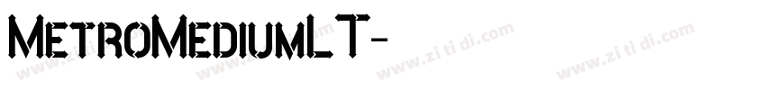 MetroMediumLT字体转换