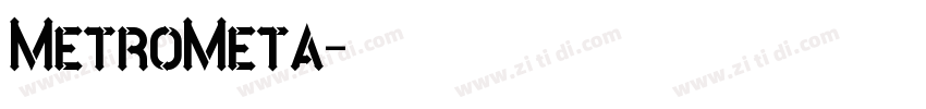 MetroMeta字体转换