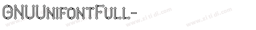 GNUUnifontFull字体转换