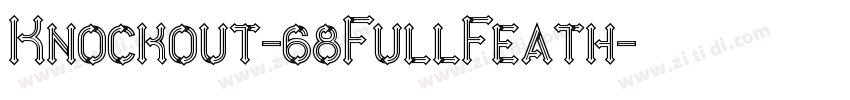 Knockout-68FullFeath字体转换