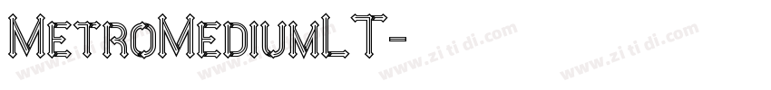 MetroMediumLT字体转换