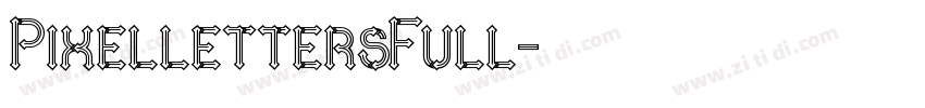 PixellettersFull字体转换