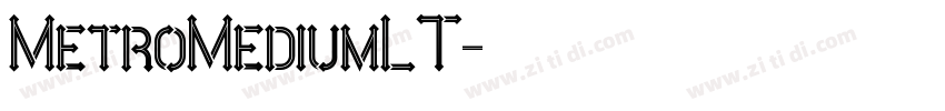 MetroMediumLT字体转换
