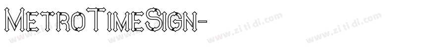 MetroTimeSign字体转换