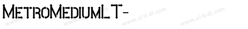 MetroMediumLT字体转换