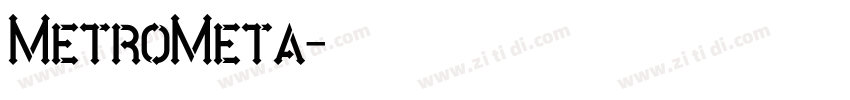 MetroMeta字体转换