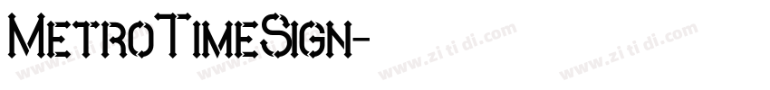 MetroTimeSign字体转换