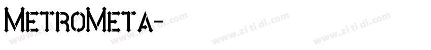MetroMeta字体转换