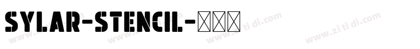 Sylar-Stencil字体转换