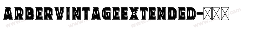 ArberVintageExtended字体转换