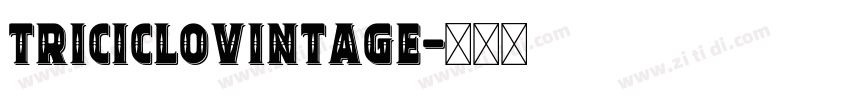 TricicloVintage字体转换