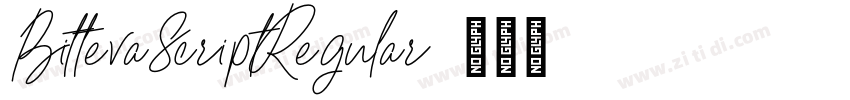 BittevaScriptRegular字体转换
