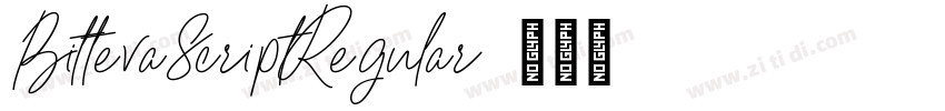 BittevaScriptRegular字体转换