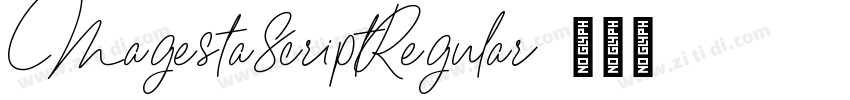 MagestaScriptRegular字体转换