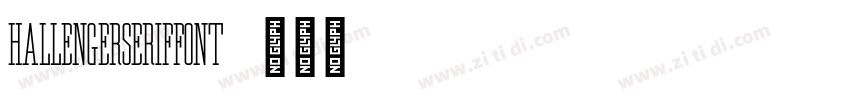 HallengerSerifFont字体转换 HallengerSerifFont字体转换