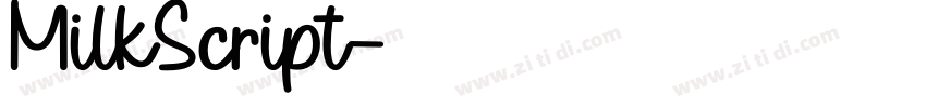 MilkScript字体转换