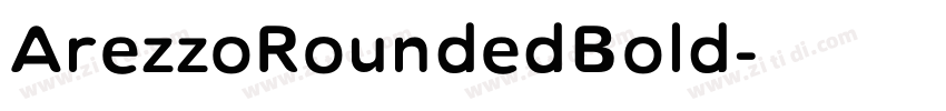 ArezzoRoundedBold字体转换
