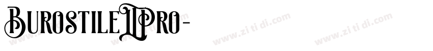 BurostileLTPro字体转换