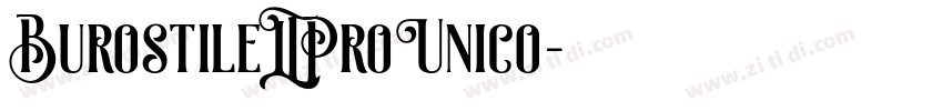 BurostileLTProUnico字体转换