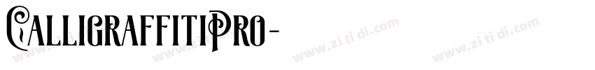 CalligraffitiPro字体转换
