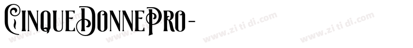 CinqueDonnePro字体转换