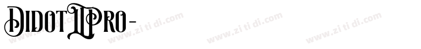 DidotLTPro字体转换