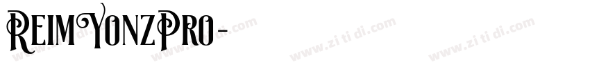 ReimYonzPro字体转换