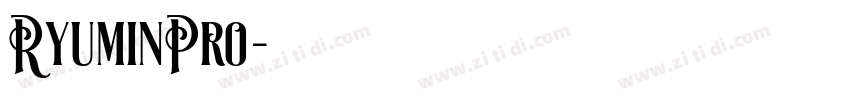 RyuminPro字体转换