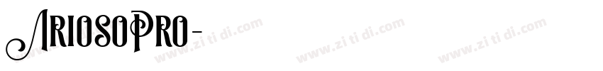 AriosoPro字体转换