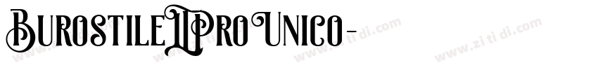 BurostileLTProUnico字体转换
