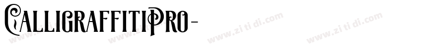 CalligraffitiPro字体转换
