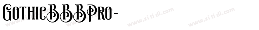 GothicBBBPro字体转换