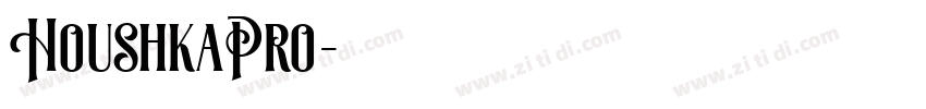 HoushkaPro字体转换