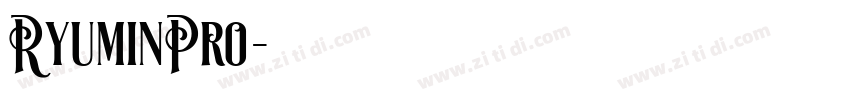 RyuminPro字体转换