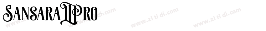 SansaraLTPro字体转换