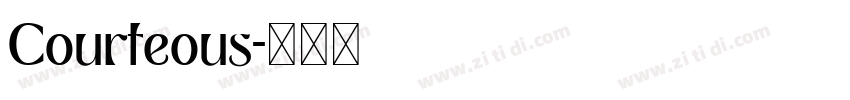 Courteous字体转换