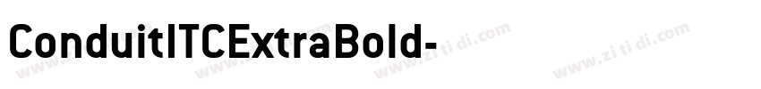 ConduitITCExtraBold字体转换