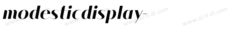 modesticdisplay字体转换