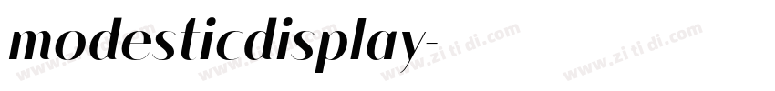 modesticdisplay字体转换