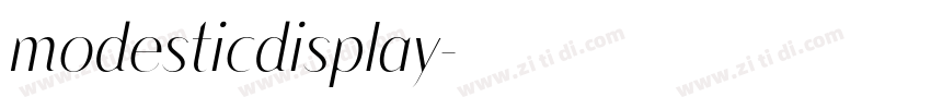 modesticdisplay字体转换
