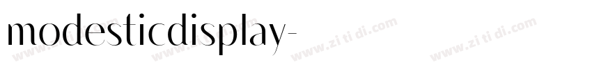 modesticdisplay字体转换