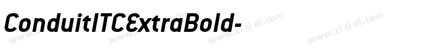 ConduitITCExtraBold字体转换