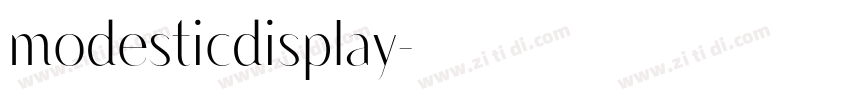 modesticdisplay字体转换