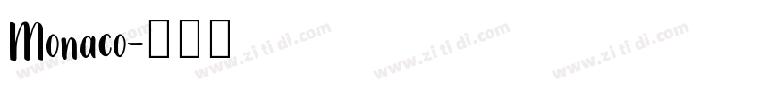 Monaco字体转换