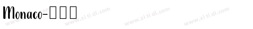 Monaco字体转换