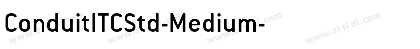 ConduitITCStd-Medium字体转换