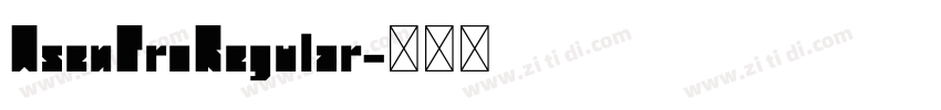 AsenProRegular字体转换